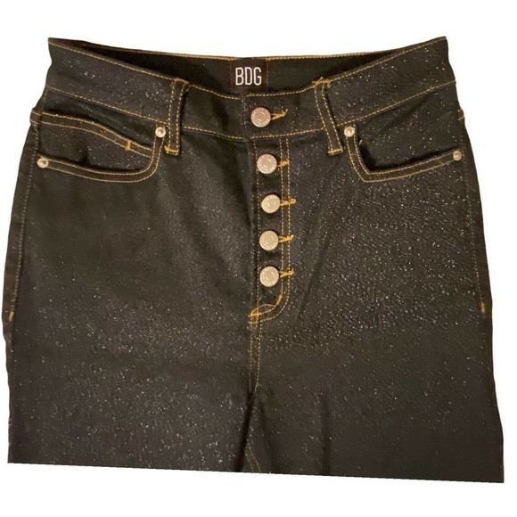 BDG Urban Outfitters Size 28 Black Button Fly High Waist Skinny Women's Jeans - Picture 3 of 10